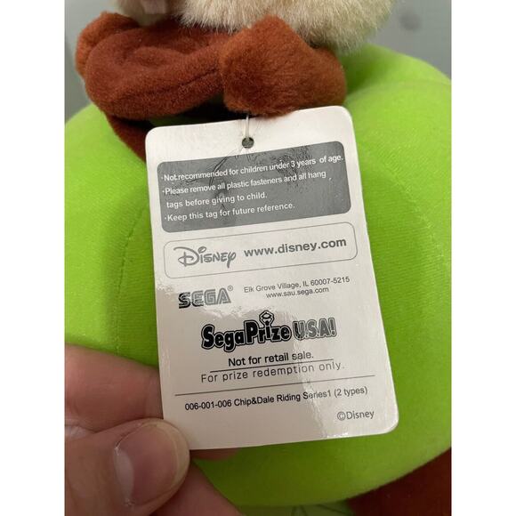 Sega Disney Chip From Chip And Dale Riding Series Racer Plush - Picture 8 of 13